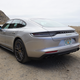 A silver 2022 Porsche Panamera 4 E-Hybrid Platinum Edition
